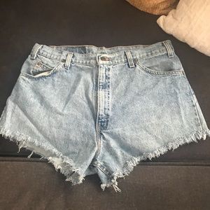 Orange label Levi Shorts!!